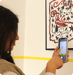 Artist painting